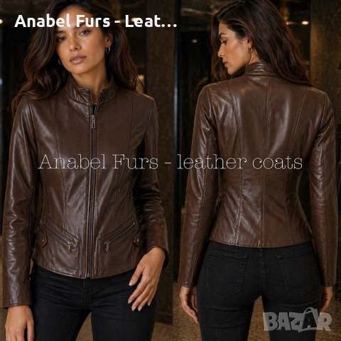 Дамски якета от естествена кожа, снимка 6 - Якета - 54349180