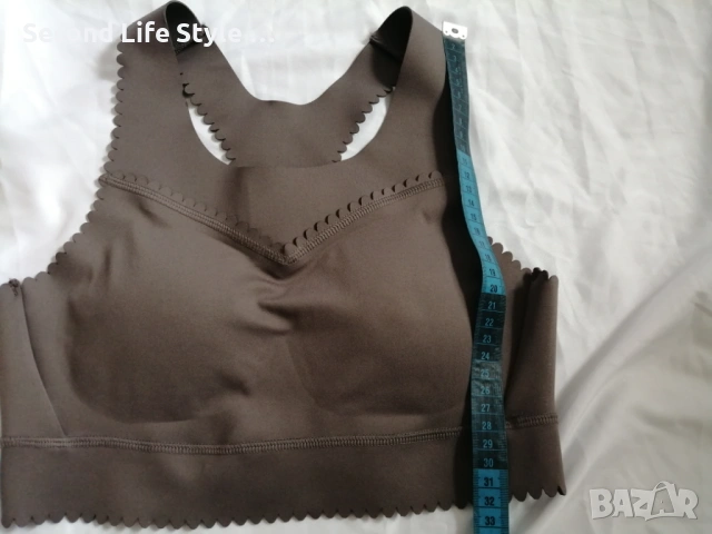 HKMX дамско спортно бюстиe р-р S в сив цвят; с подплънки, снимка 17 - Корсети, бюстиета, топове - 54097616