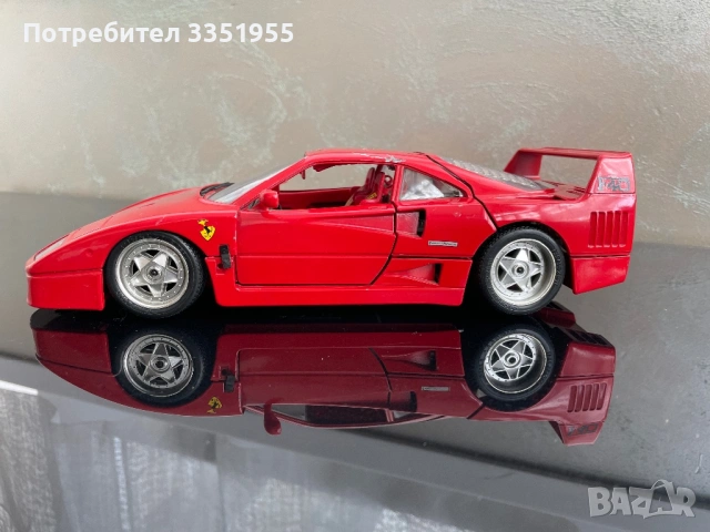 Ретро модел Ferrari F40 1/18, снимка 2 - Колекции - 54409014
