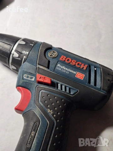 Bosch GSR 12V-15 малък винтоверт с 4 ah батерия и зарядно, снимка 7 - Винтоверти - 54318624