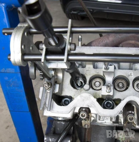 Оригинал LASER Английски Универсален К-т 10-в-1 СКОБИ за Пружини Клапани Мотори Бензин Дизел БАРТЕР, снимка 7 - Куфари с инструменти - 54176069