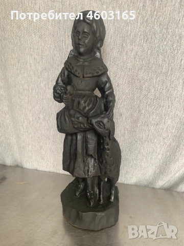 стара дървена фигура статуетка 
