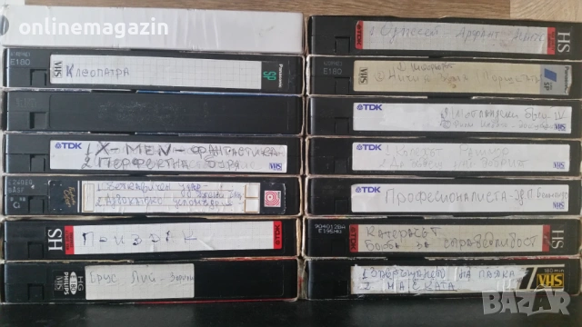14 видеокасети записи от TV с филми VHS