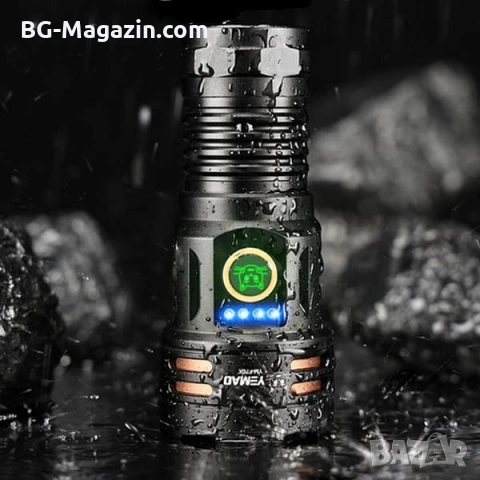 Професионален прожектор 3000 лумена YEMAO Хибриден Лазерен LED USB-C за лов риболов туризъм палатка, снимка 5 - Къмпинг осветление - 54027415