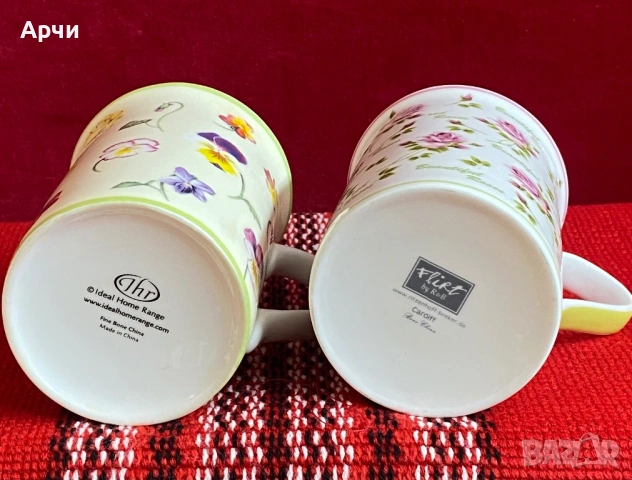 Чаши МЪГ от фин костен порцелан, снимка 7 - Чаши - 54189307