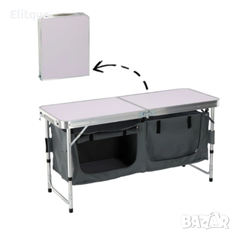 Сгъваем къмпинг шкаф – компактен, здрав и идеален за перфектен ред на открито, снимка 5 - Други стоки за дома - 54211827