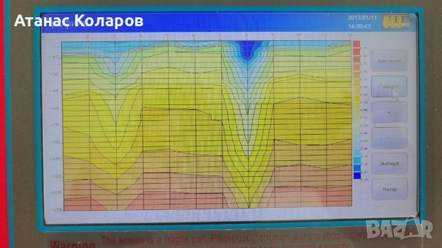 Сканиране с георадар за вода до 150 м дълбочина