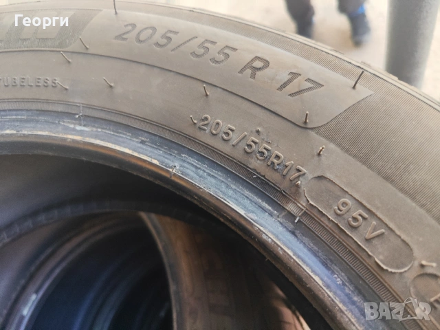 2бр.всесезонни гуми 205/55/17 Michelin, снимка 3 - Гуми и джанти - 54186182