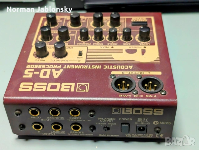 Boss AD-5 Acoustic Instrument Processor, снимка 3 - Китари - 54958432