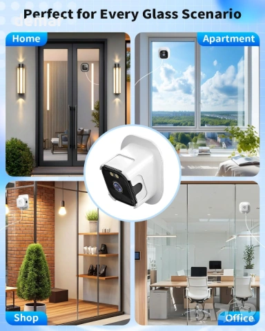 Sehawei 2K 3MP Вътрешна охранителна камера през прозореца, двубандов 2.4/5GHz WiFi, снимка 6 - IP камери - 54449700