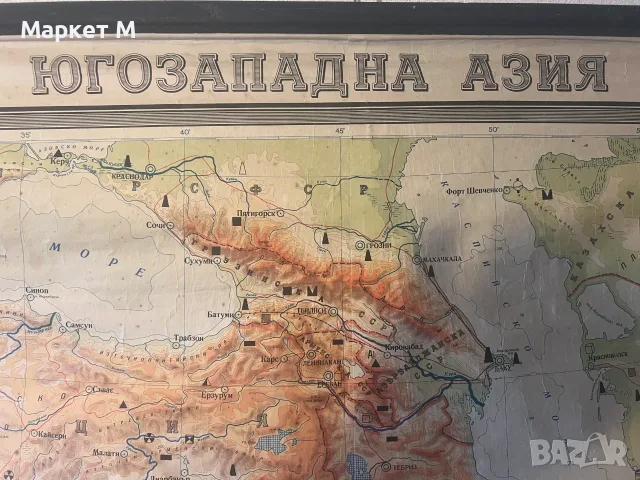 Стенни учебни  карти, снимка 7 - Антикварни и старинни предмети - 55647481