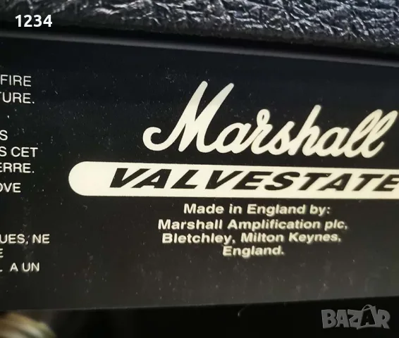 Усилвател за китара кубе MARSHALL VALVESTATE VS15 15W , снимка 10 - Струнни инструменти - 55451172