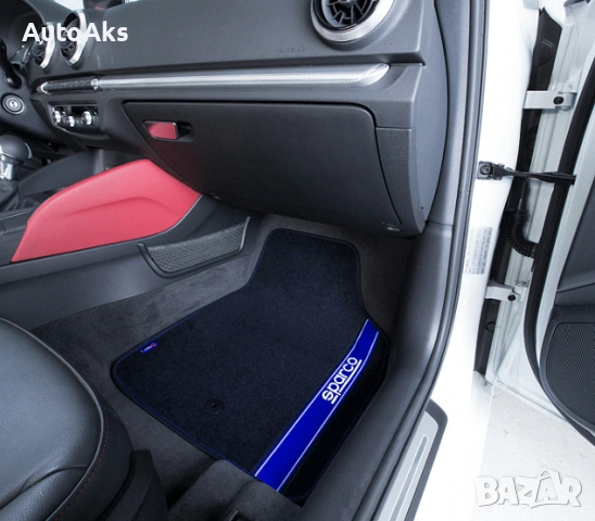 Универсални мокетни стелки Sparco - червени, сиви, сини или черни, снимка 6 - Аксесоари и консумативи - 54121552