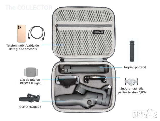 Чанта за Комплект стабилизатор на изображението за DJI OM6, снимка 4 - Чанти, стативи, аксесоари - 54946634