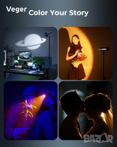 Професионално осветление SMALLRIG RF10C RGB LED Photography Flashlight, снимка 5 - Прожектори - 54974717