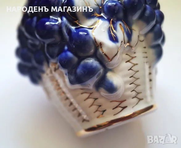 ЛФЗ - СССР - Перфектна гарафа за вино сервиз кана кобалт злато  , снимка 16 - Други ценни предмети - 55645126