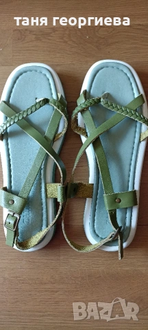 зелени сандали Zapatos, снимка 2 - Сандали - 54808689