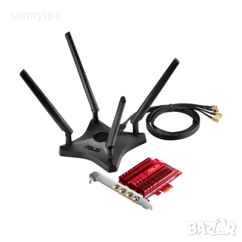 Asus PCE-AC88 Wi-Fi карта AC3100, снимка 7 - Мрежови адаптери - 54358594