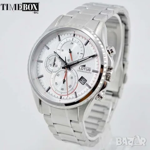 Lotus Chronograph 18526/1 Sport Silver Steel, снимка 2 - Мъжки - 55312256