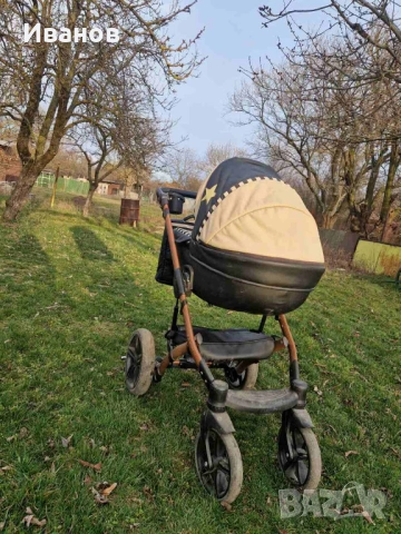 Бебешка количка STARS GOLD DADA PARADISO 2 в 1, снимка 2 - Детски колички - 54295269