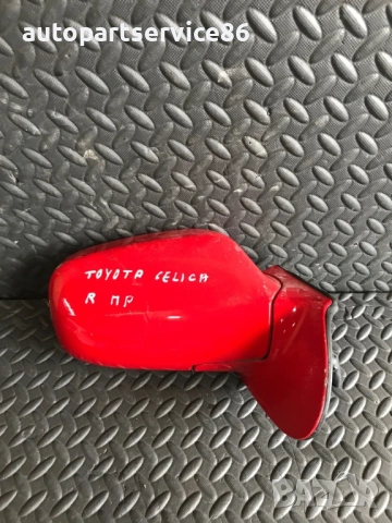 Огледало предно дясно червено за Toyota Celica (2002) 012132, снимка 2 - Части - 54350409