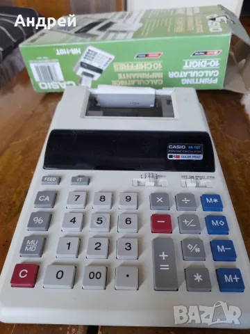 Стар калкулатор Casio HR-110T, снимка 3 - Антикварни и старинни предмети - 55301603