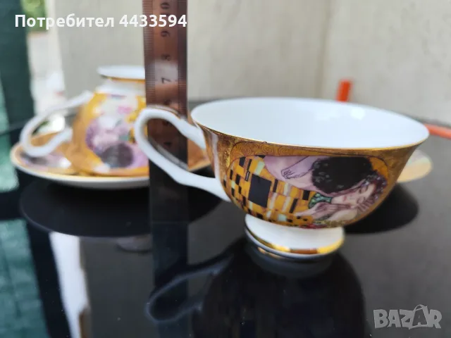 Сет за кафе "Целувка", снимка 5 - Сервизи - 55506352