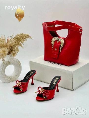 Versace Нов Дамски Комплект Различни Цветове , снимка 11 - Дамски обувки на ток - 54646683