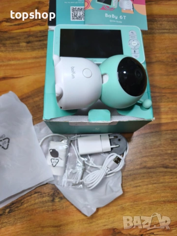 Смарт Бебефон BOIFUN 6T (2K Видео, 5'' Екран + Приложение за Телефон, WiFi, Нощна лампа)
