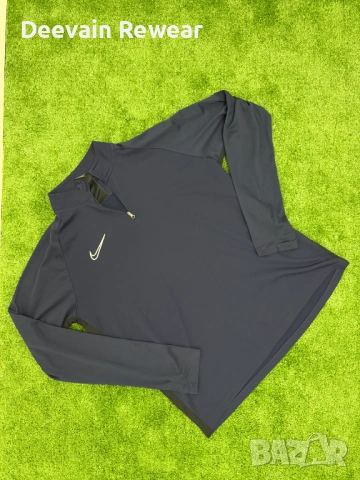 Nike Dri-FIT | Спортен | Спортна блуза | Размер: L | Тъмносиня | Като нова, снимка 2 - Блузи с дълъг ръкав и пуловери - 54744457