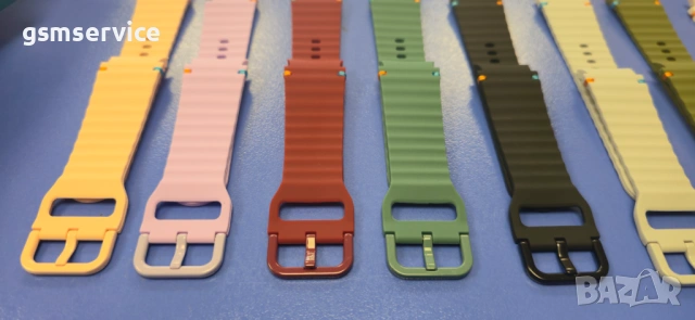 Висококачествени силиконови каишки за Samsung Galaxy Watch 7 6 5, снимка 4 - Смарт часовници - 54688418