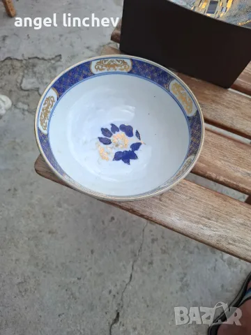 старини комплект порцеланова купа и бордуче на извесна японска марка, снимка 4 - Други - 55407085