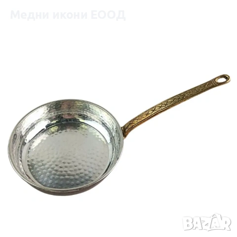 ТИГАН ОТ КОВАНА МЕД МАЛЪК, снимка 2 - Съдове за готвене - 54631684