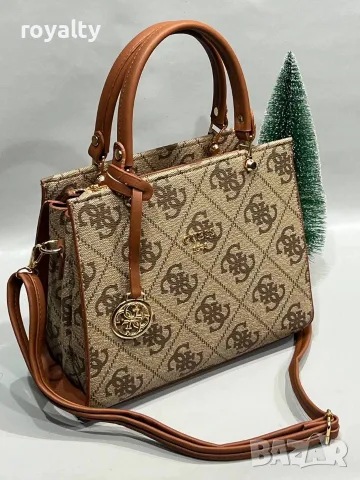 Guess Нова Дамска Кожена Чанта Различни Цветове , снимка 3 - Чанти - 55618219