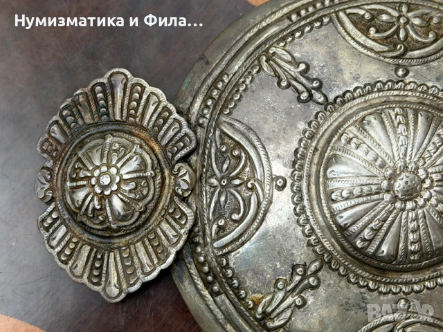 Сребърна единична възрожденска пафта, снимка 4 - Антикварни и старинни предмети - 54616081