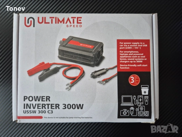 UltimateSpeed Инвертор от 12V на 220V 300w