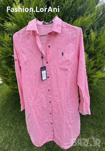 Дамска ленена рокля polo ralph lauren 