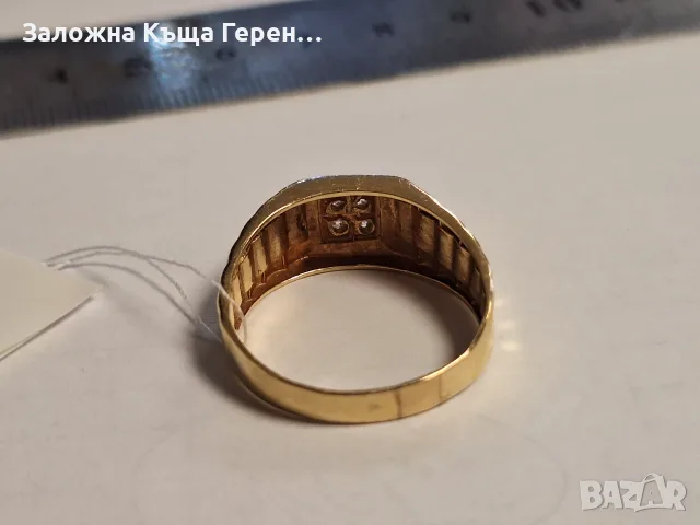 Мъжки златен пръстен 5,52гр., снимка 4 - Пръстени - 55527593