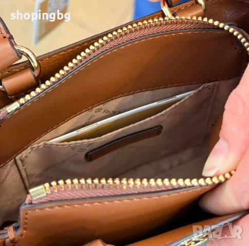 Дамска чанта Michael Kors REED Brown, снимка 7 - Чанти - 54764571