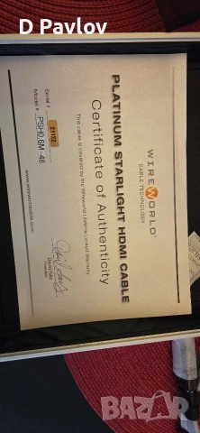 wireworld platinum starlight 48 hdmi 0.6 m, снимка 6 - Аудиосистеми - 54317307