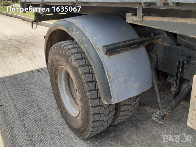 ПРОДАВА СЕ volvo fl7 три странен самосвал с кран  1990 г, снимка 4 - Камиони - 54718807