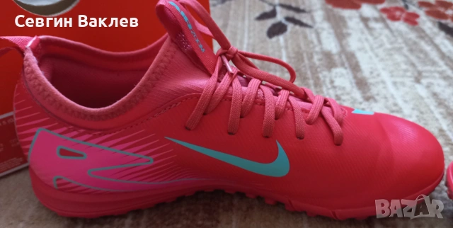 Nike JR Zoom Vapor 16 – Детски футболни обувки – Отлично състояние, снимка 8 - Детски обувки - 55077948