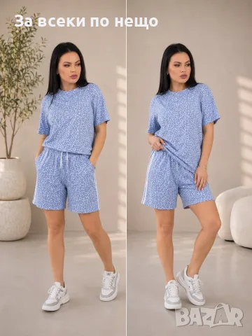 Дамски Летен Комплект👚🩳Дамски Къс Екип - Различни Цветове Код V89, снимка 3 - Спортни екипи - 55306399