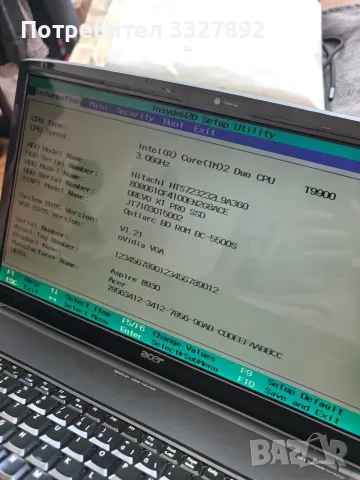 Acer Aspire 9830 ПОВРЕДЕН, снимка 3 - Части за лаптопи - 55612695