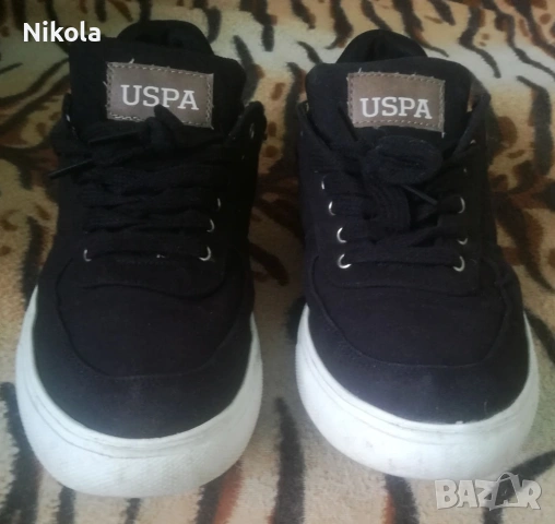 Продавам Оригинални Черни Маратонки USPA-U.S Polo Assn за Спорт или Работа !