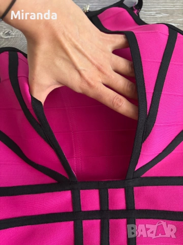 Karen Millen топ фуксия, снимка 8 - Корсети, бюстиета, топове - 55156984