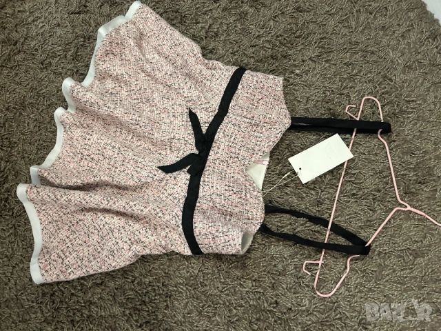 Бюстие в розово и черно Zara