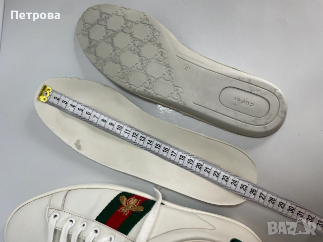 Кожени маратонки Gucci Ace 39 Оригинал, снимка 14 - Маратонки - 54713567