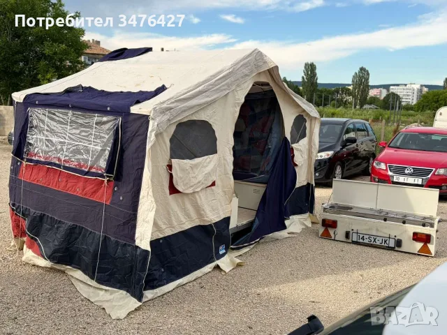 Под наем палатка ремарке за 4+ , снимка 4 - Каравани под наем - 55670593