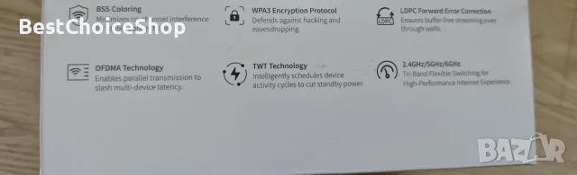 UGREEN BE6500 WiFi 7 Dongle адаптер за настолен компютър 5GHz/2.4GHz/6GHz Tri-Band само Windows10/11, снимка 7 - Рутери - 55426131